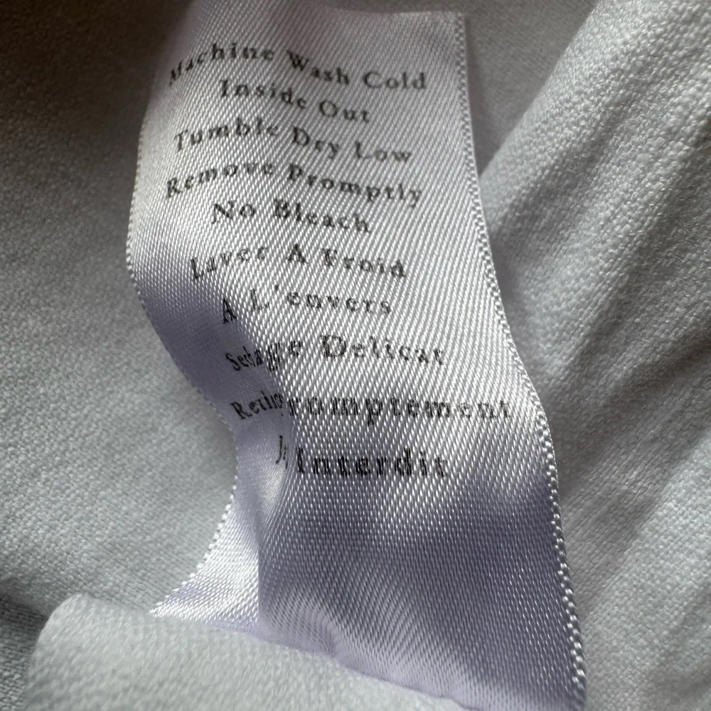 Frank & Eileen Mary Famous Denim White Button Down Shirt Dress Size Large - Picture 8 of 8